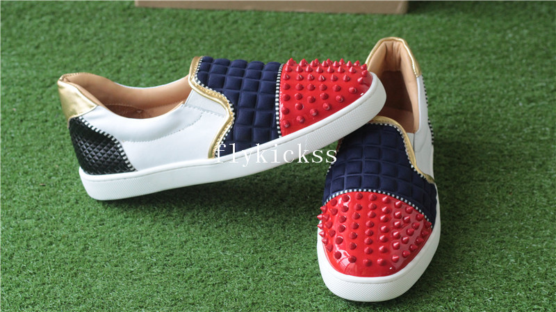 Christian Louboutin Sneaker Low Top Red Blue White